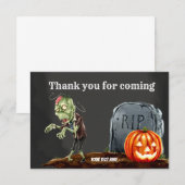 Spooktacular avond bedankkaart (Voorkant / Achterkant)