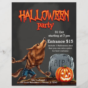 Spooktacular avond flyer