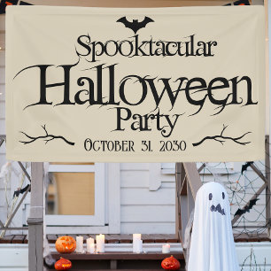 spooktacular Batty Volwassen Halloween Party Spandoek