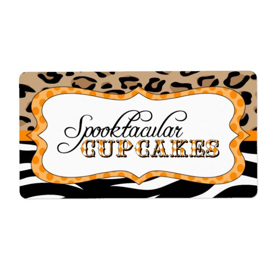 Spooktacular Cupcakes Eten Label (Voorkant)