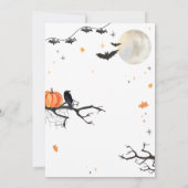 Spooktacular Ghost Halloween Party Kaart (Achterkant)