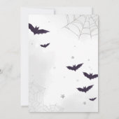 Spooktacular Ghost Halloween Party Uitnodiging (Achterkant)