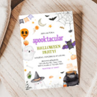 Spooktacular Ghost Halloween Party Uitnodiging