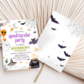 Spooktacular Ghost Halloween Verjaardagsfeest Kaart