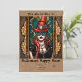 Spooktacular Halloween Happy Hour Kaart (Staand voorkant)