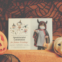 Spooktacular Halloween Jongen Foto Verjaardagsfees
