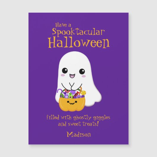 Spooktacular Halloween Leuke Ghost Paarse (Voorkant)