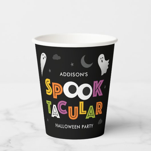 Spooktacular Halloween Party Paper Cup Papieren Bekers (Voorkant)