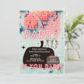 Spooktacular Halloween Party Scary Invitation (Debout devant)