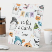 Spooktacular Halloween Verjaardag Schattige Ghost Reclamebord Met Voetstuk (Insitu)