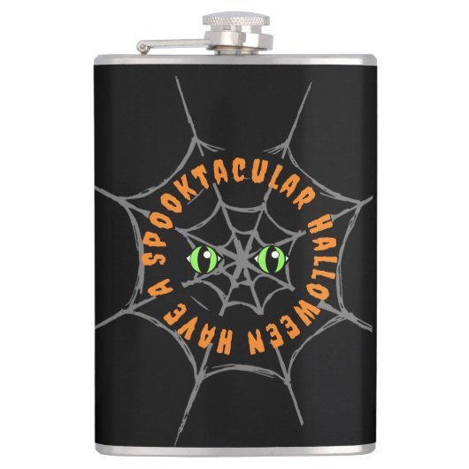 Spooktacular Halloween Vinyl Verpakte Flask Heupfles (Voorkant)