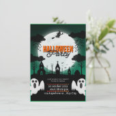 SpookTacular Haunted Castle Halloween Invitation d (Debout devant)