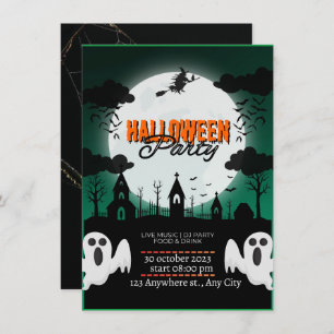 SpookTacular Haunted Castle Halloween Invitation d