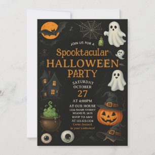 Spooktacular Kostuum Bash Halloween Uitnodiging