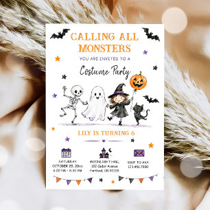 Spooktacular Kostuumfeest Halloween Kaart