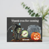 Spooktacular nacht bedankkaart (Staand voorkant)