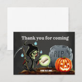 Spooktacular nacht bedankkaart (Voorkant / Achterkant)