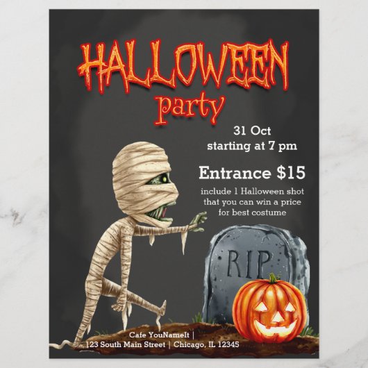 Spooktacular nacht flyer (Voorkant)