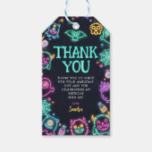 Spooktacular Neon Halloween Verjaardag Cadeaulabel (Voorkant)