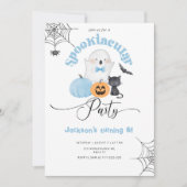 Spooktacular party boy Halloween verjaardag Kaart (Voorkant)