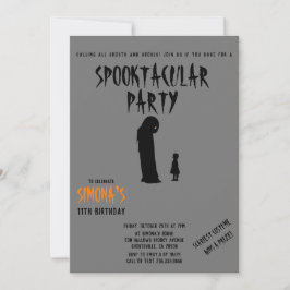 Spooktacular Party Halloween Spook en Kind Kaart
