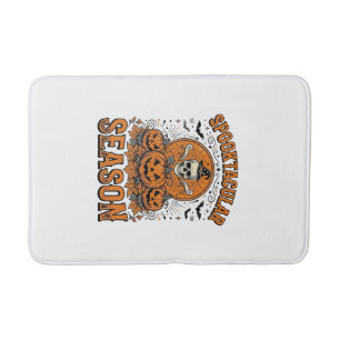 Spooktacular Seizoen Vintage Halloween Schedel Pom Badmat