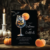 Spooktacular Sips Cocktail Halloween Feestje Kaart