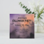 Spooktacular Spooky Night Halloween Party Kaart (Staand voorkant)