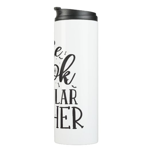 Spooktacular Teacher - Grappige Leraar Halloween Thermosbeker (Geroteerd rechts)