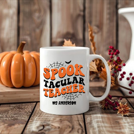 Spooktacular Teacher Halloween Herfst Unique Gift Extra Grote Beker