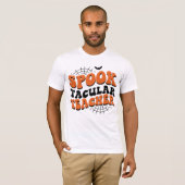 Spooktacular Teacher Halloween Herfst Unique Gift T-shirt (Voorkant volledig)