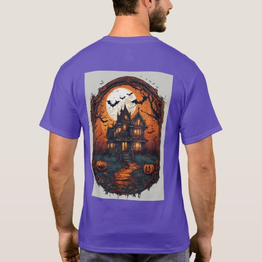 "Spooktacular Threads: ontketenen de angst met onz T-shirt (Achterkant)