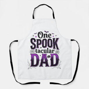Spooktacular Vader Halloween Vintage Vector Ontwer Schort