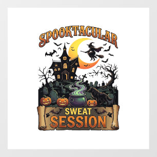 Spooktacular Zweet Sessie Spookhuis Heks Ket Raamsticker