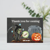 Spooktastische nacht bedankkaart (Staand voorkant)