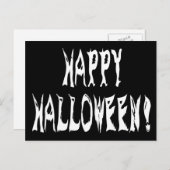 Spooktekst Halloween Briefkaart (Voorkant / Achterkant)