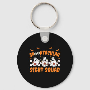 Spooktocular Sight Squad Ghost Halloween Optometri Sleutelhanger
