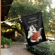 Spookverhalen Halloween Huis Vlag