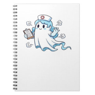 Spookverpleegster Spookachtig Zorgzaam en Whimsic Notitieboek