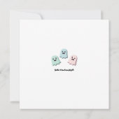 Spooky 3D Paper Cut Halloween Party Invitation (Achterkant)