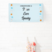 Spooky 4e verjaardag spandoek (Insitu)