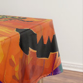 Spooky Australische Kelpie Halloween Pumpkin Tafelkleed (Voorbeeld)