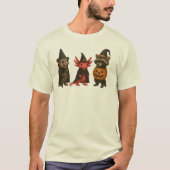 Spooky Axolotl Raccoon Possum | Halloween Creepton T-shirt (Voorkant)