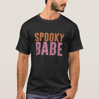 Spooky Babe Halloween Esthetische Vibes Zip T-shirt