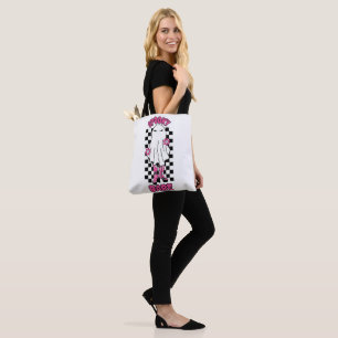Spooky Babe Woman Halloween Ghost beroemd gemaakt Draagtas