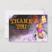 Spooky Baby shower Bedankkaart (Voorkant)