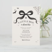 Spooky Baby shower Halloween Invitation Kaart (Staand voorkant)