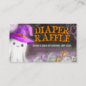 Spooky Baby shower Luier Raffle Informatiekaartje (Voorkant)