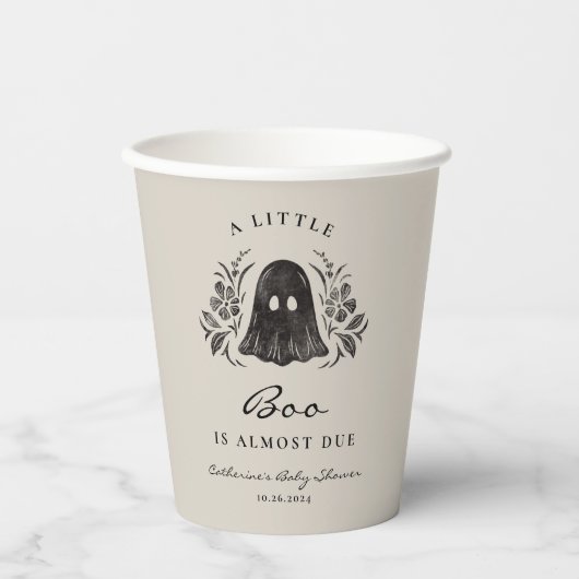 Spooky Baby shower Paper Cup Papieren Bekers (Voorkant)