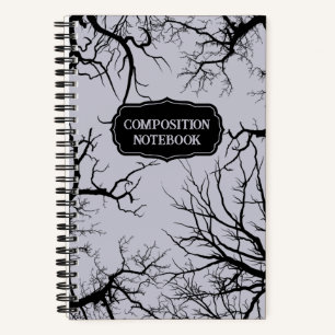 Spooky Bare Branches Gothic Notitieboek